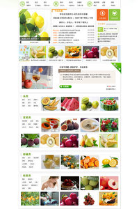 清新大气水果养生网站模板下载